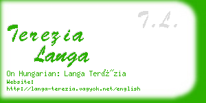 terezia langa business card